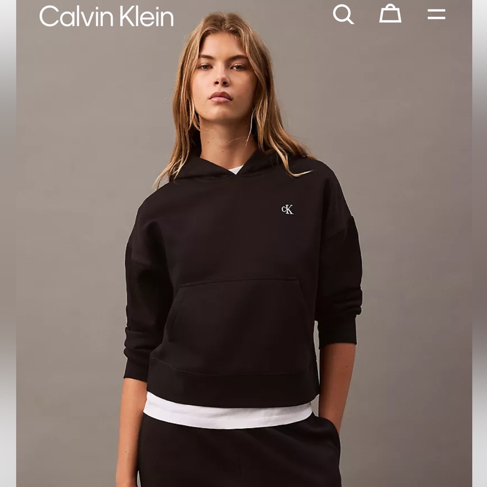 Calvin Klein Lightweight Cropped Hoodie